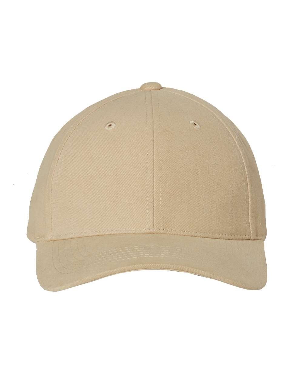 Sportsman Heavy Brushed Twill Structured Cap in Khaki