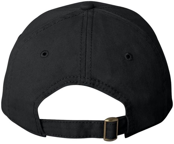 Am image of a Custom Sportsman Structured Cap in Black!