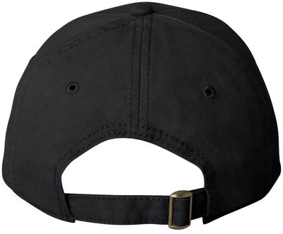 Am image of a Custom Sportsman Structured Cap in Black!