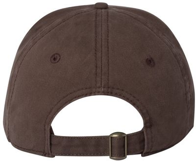 Am image of a Custom Sportsman Structured Cap in Brown!