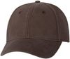 Am image of a Custom Sportsman Structured Cap in Brown!