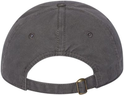 Am image of a Custom Sportsman Structured Cap in Charcoal!
