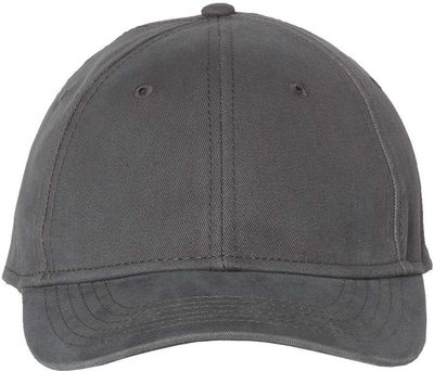 Am image of a Custom Sportsman Structured Cap in Charcoal!