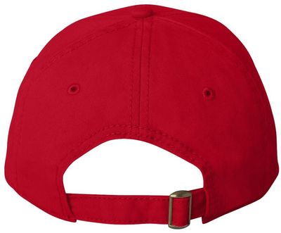 Am image of a Custom Sportsman Structured Cap in Red!