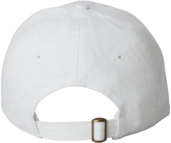 Am image of a Custom Sportsman Structured Cap in White!