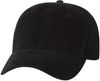 Am image of a Custom Sportsman Unstructured Cap in Black!