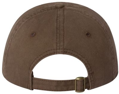 Am image of a Custom Sportsman Unstructured Cap in Brown!