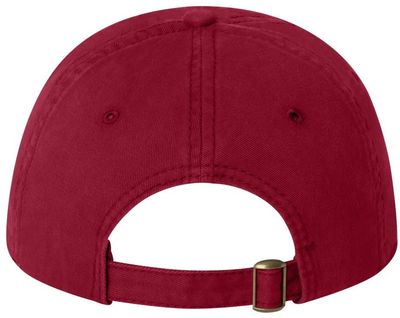 Am image of a Custom Sportsman Unstructured Cap in Cardinal!