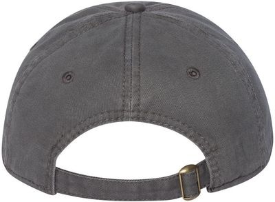 Am image of a Custom Sportsman Unstructured Cap in Charcoal!