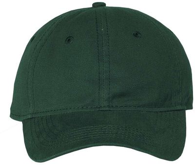 Am image of a Custom Sportsman Unstructured Cap in Dark Green!