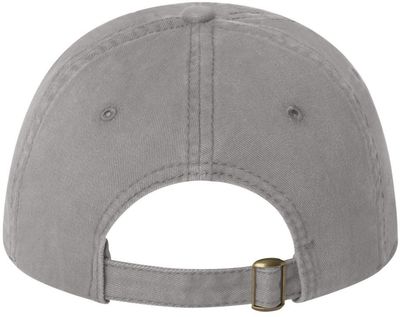 Am image of a Custom Sportsman Unstructured Cap in Grey!