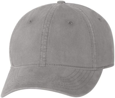 Am image of a Custom Sportsman Unstructured Cap in Grey!