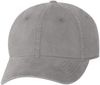 Am image of a Custom Sportsman Unstructured Cap in Grey!