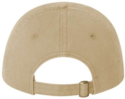 Am image of a Custom Sportsman Unstructured Cap in Khaki!
