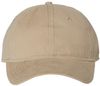 Am image of a Custom Sportsman Unstructured Cap in Khaki!