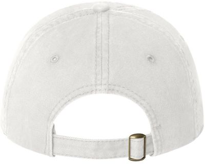 Am image of a Custom Sportsman Unstructured Cap in White!