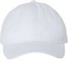 Am image of a Custom Sportsman Unstructured Cap in White!