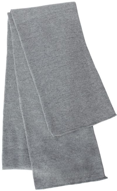 Am image of a Custom Knit Scarf in Heather Grey!