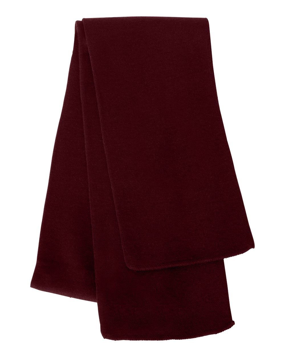 Knit Scarf in Maroon