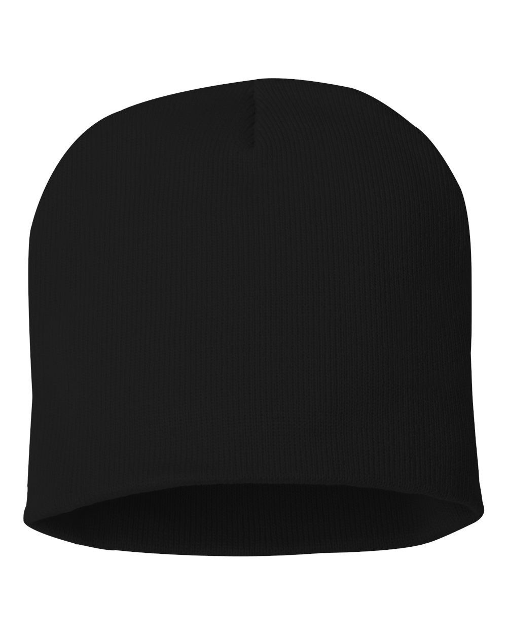 Sportsman 8 Inch Knit Beanie in Black