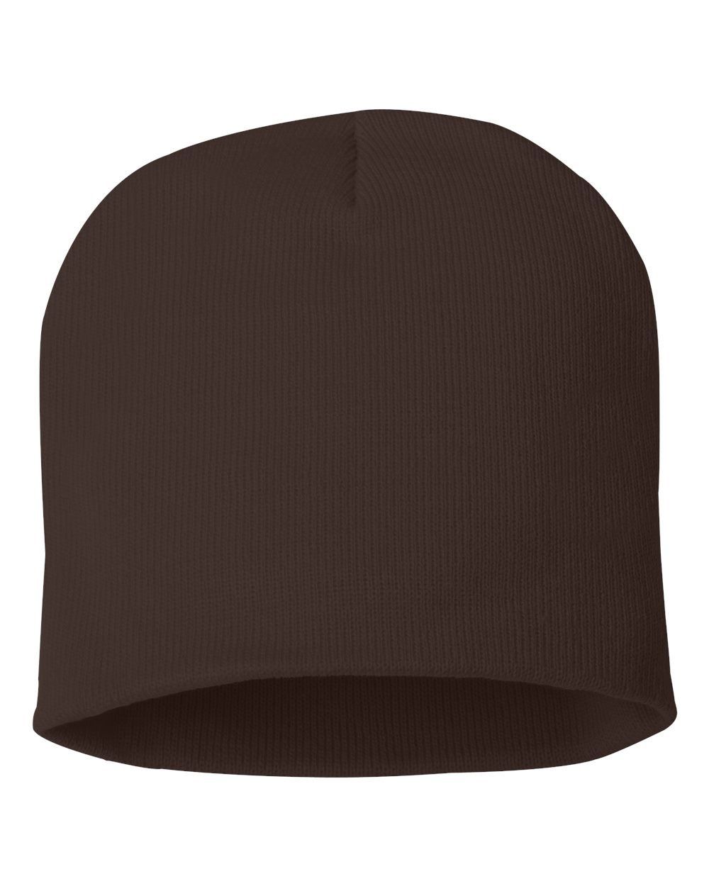 Sportsman 8 Inch Knit Beanie in Brown