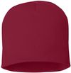 Am image of a Custom Sportsman 8 Inch Knit Beanie in Cardinal!