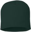 Am image of a Custom Sportsman 8 Inch Knit Beanie in Forest Green!
