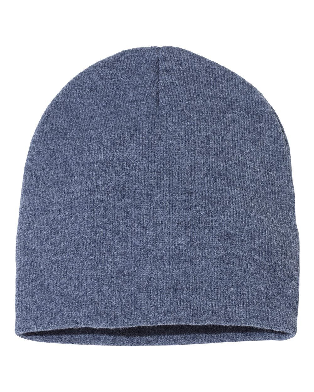 Sportsman 8 Inch Knit Beanie in Heather Navy