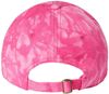 Am image of a Custom Sportsman TieDyed Dad Cap in Dark Pink!