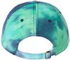 Am image of a Custom Sportsman TieDyed Dad Cap in Ocean!