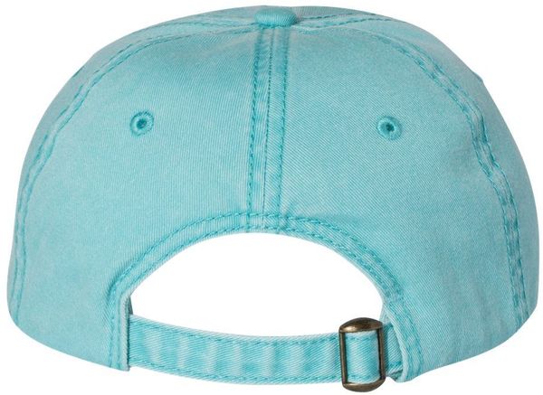 Am image of a Custom Sportsman Pigment Dyed Cap in Aqua!