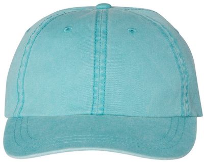 Am image of a Custom Sportsman Pigment Dyed Cap in Aqua!