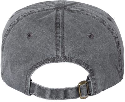 Am image of a Custom Sportsman Pigment Dyed Cap in Black!