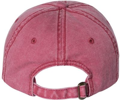 Am image of a Custom Sportsman Pigment Dyed Cap in Cardinal!