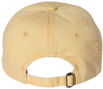 Am image of a Custom Sportsman Pigment Dyed Cap in Mustard!