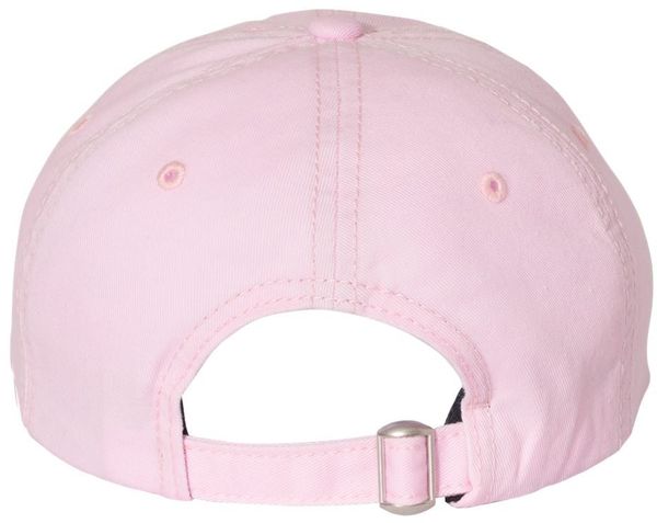 Am image of a Custom Sportsman Pigment Dyed Cap in Pink!