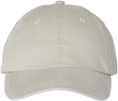 Am image of a Custom Sportsman Pigment Dyed Cap in Stone!