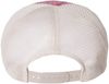 Am image of a Custom Sportsman Pigment Dyed Trucker Cap in Cardinal/Stone!