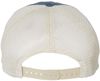 Am image of a Custom Sportsman Pigment Dyed Trucker Cap in Royal/Stone!