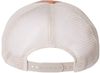 Am image of a Custom Sportsman Pigment Dyed Trucker Cap in Texas Orange/Stone!