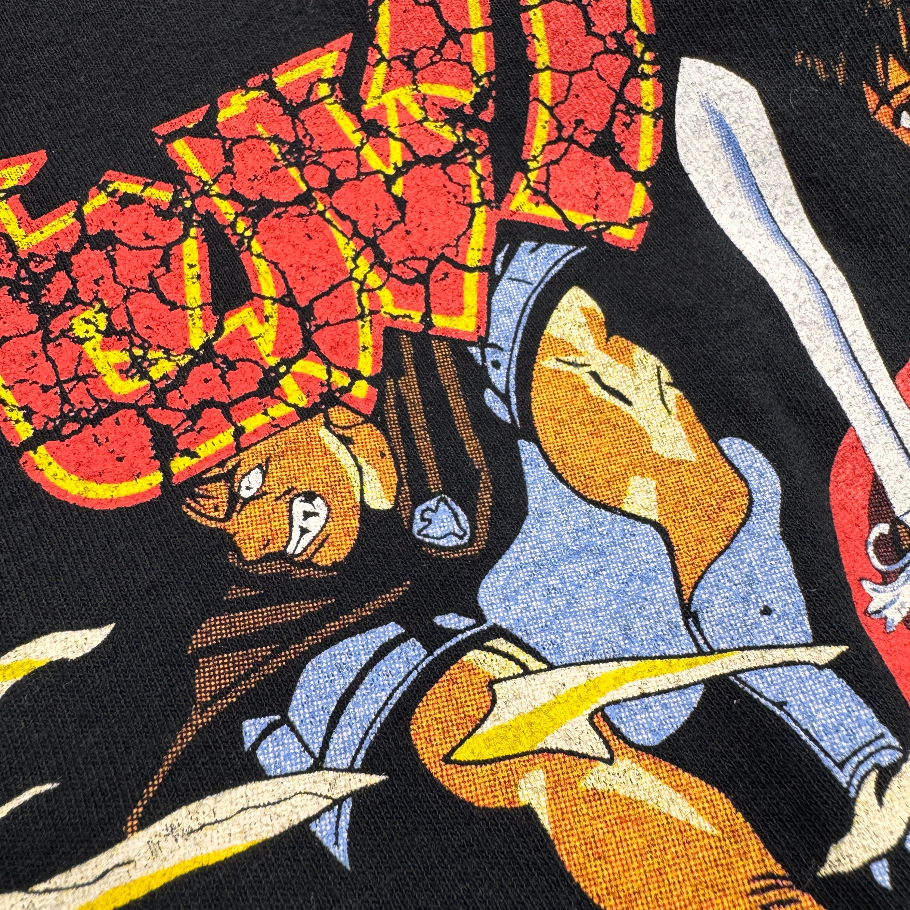 Example of a spot process screen printed design