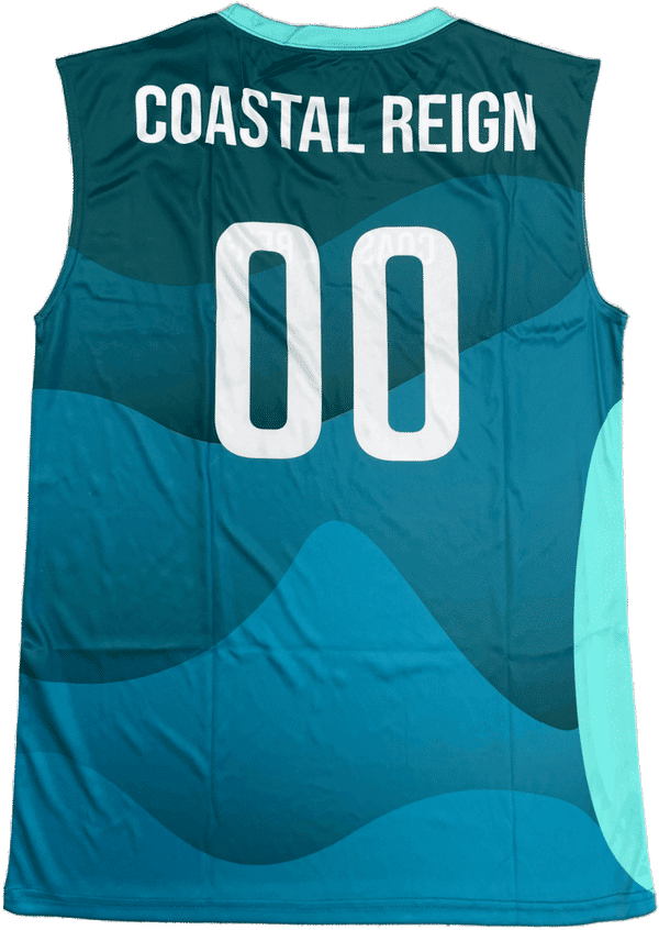 Am image of a Custom Sublimated Muscle Tank Top in Essential!