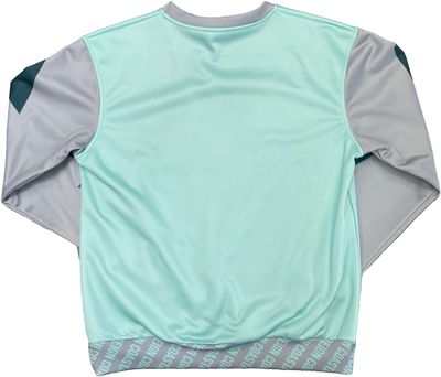 Am image of a Custom Sublimated Crewneck Sweatshirt in Fleece Full Colour Print!