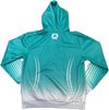Am image of a Custom Sublimated Hooded Sweatshirt in Fleece Full Colour Print!