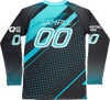 Am image of a Custom Sublimated Long Sleeve V Neck Jersey in Essential!