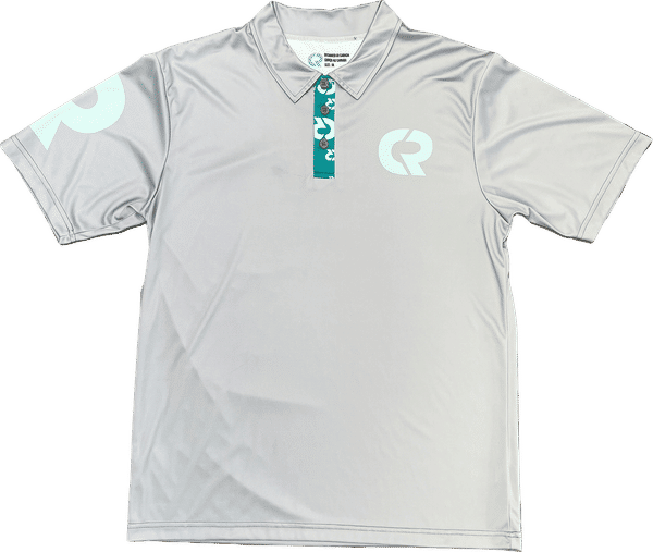 Am image of a Custom Sublimated Mens Polo Shirt in Essential!