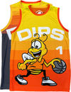 Am image of a Custom Sublimated Reversible Crew Neck Youth Basketball Jersey in Full Colour Sublimation!