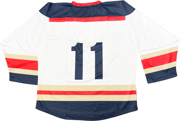 Am image of a Custom Sublimated Youth Hockey Jersey in Hockey Fabric!