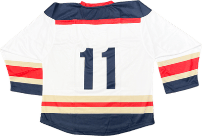 Am image of a Custom Sublimated Youth Hockey Jersey in Hockey Fabric!