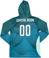Am image of a Custom Sublimated Sun Hoodie in Essential!